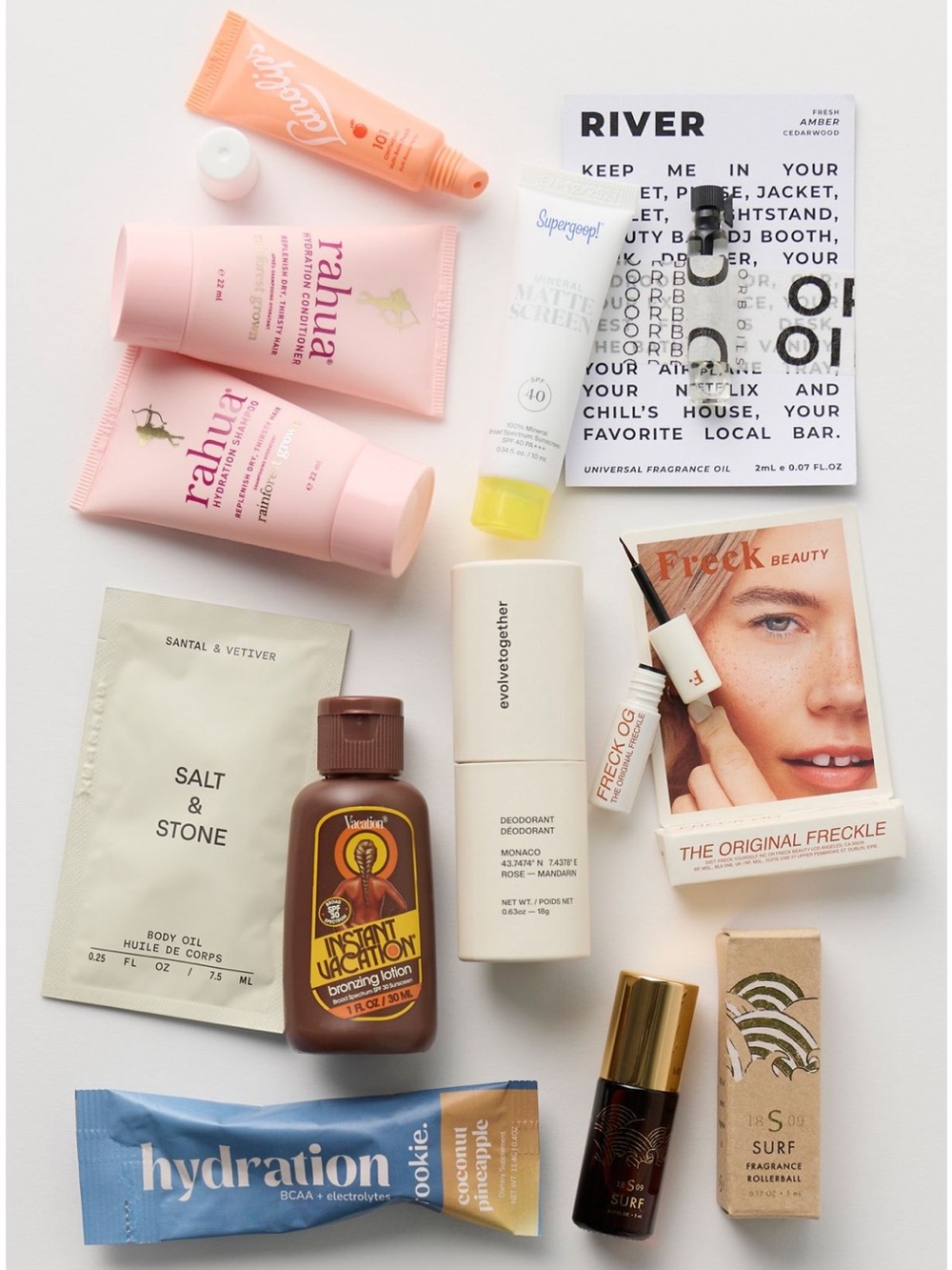Free People Summer Beauty Favorites 11pc Travel Size Bundle Set